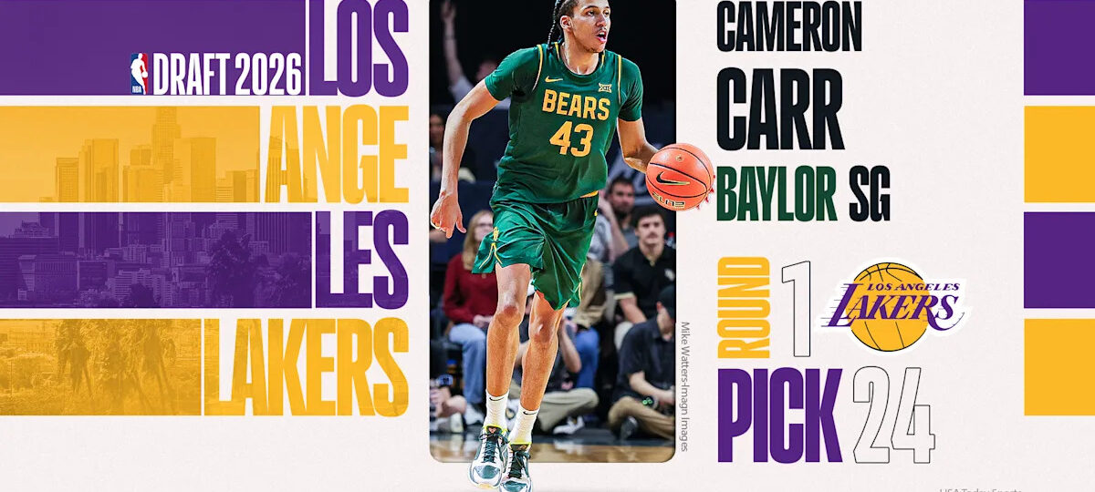 Lakers agree to draft swap, will receive rights to Cameron Carr