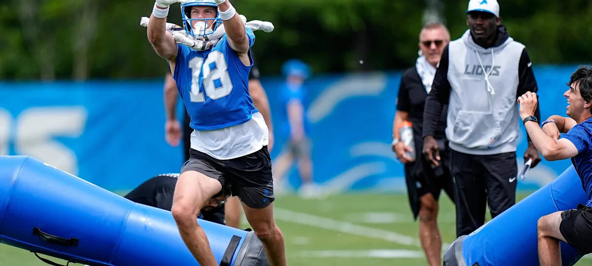 Lions WR Isaac TeSlaa is ahead of schedule, giving off veteran vibes