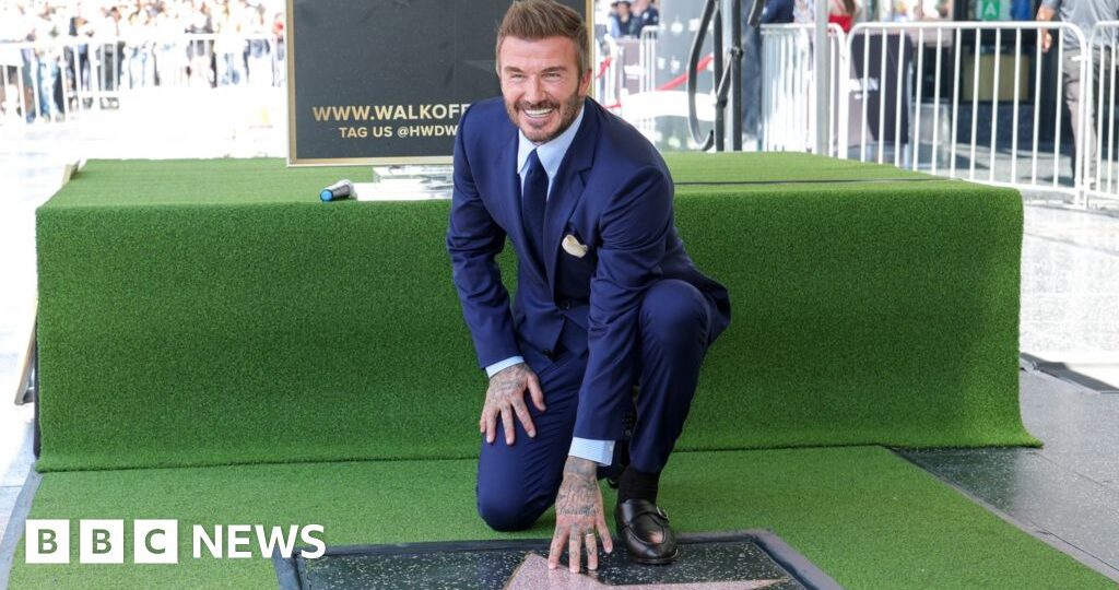 Watch: David Beckham receives star on the Hollywood Walk of Fame