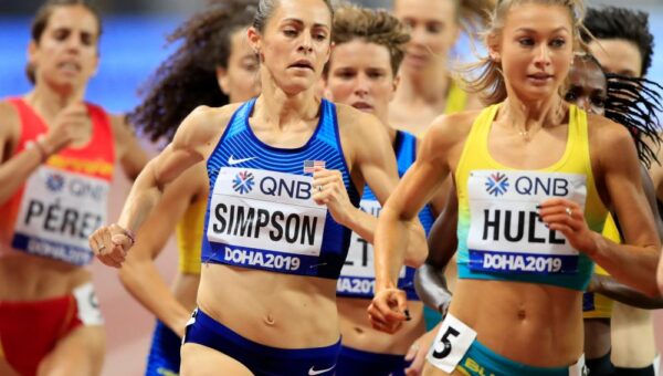 Three-time Olympian Jenny Simpson in hospital after collapsing at track event