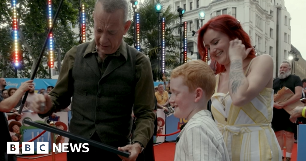 Tom Hanks congratulates boy, 8, on Toy Story 5 artwork