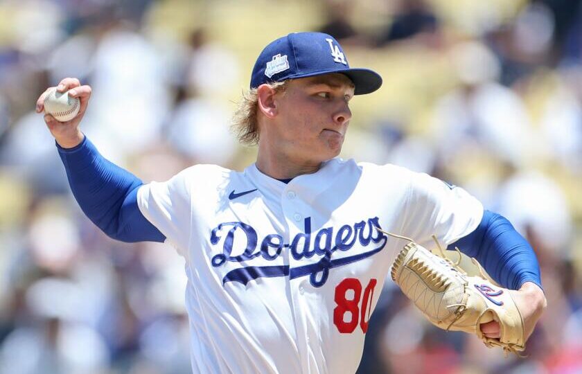 Emmet Sheehan struggles early as Angels prevent a Dodgers season series sweep