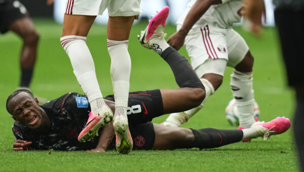 One Extraordinary Photo: Canada’s Ismael Kone reacts to his injury