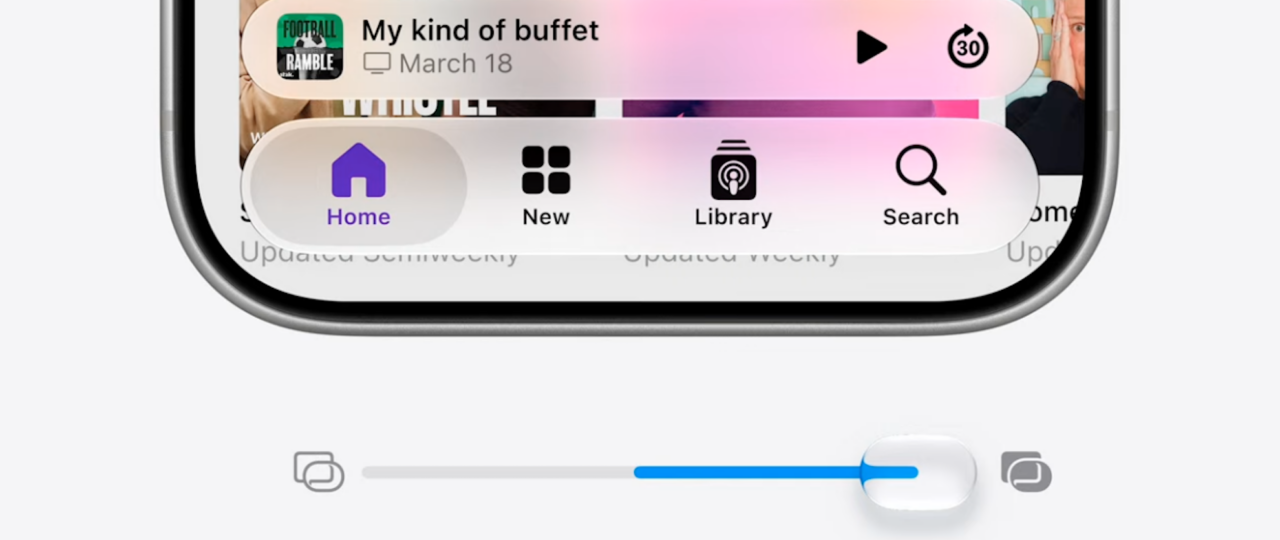 Apple is tweaking its controversial Liquid Glass design