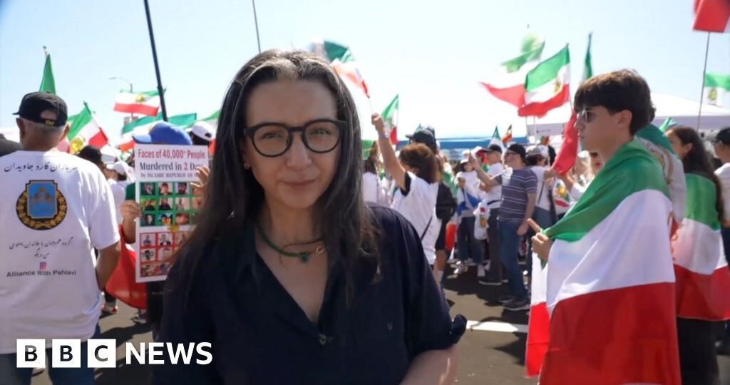 Iranian-Americans protest against Iran team at World Cup