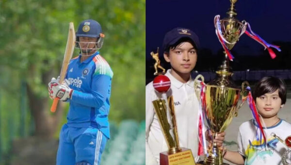 Vaibhav Sooryavanshi’s reaction to brother Ashirvad’s another century goes viral
