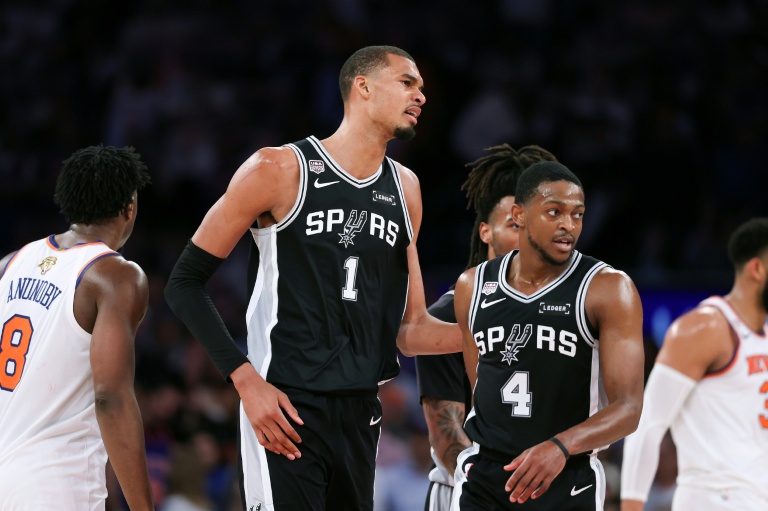 Wembanyama sparks Spurs past Knicks in NBA Finals as Trump booed