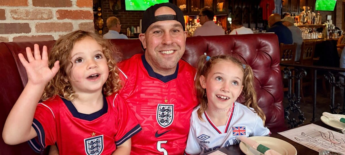 I took my kids to a family-friendly pub to watch the World Cup. It's more socially acceptable now.
