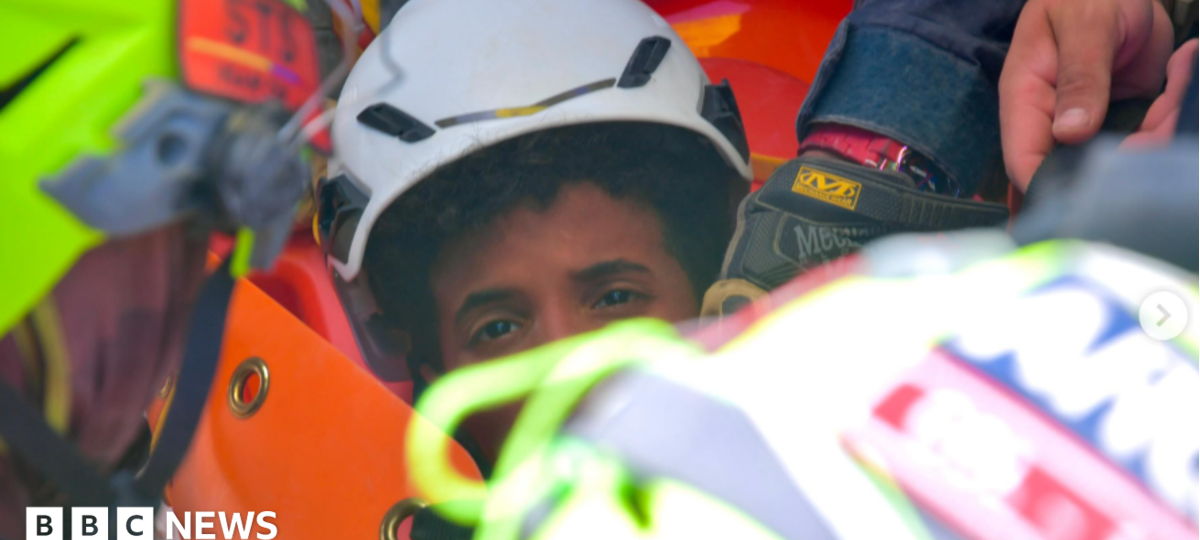 Two boys rescued from Venezuela earthquake rubble after days of being trapped
