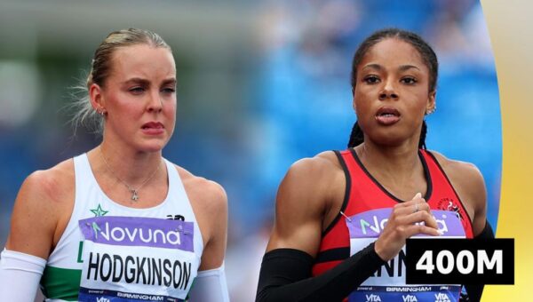 Hodgkinson withdraws in tears as Anning wins 400m