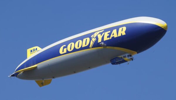 Goodyear Blimp turns 101 with first-ever music festival inside airship hangar