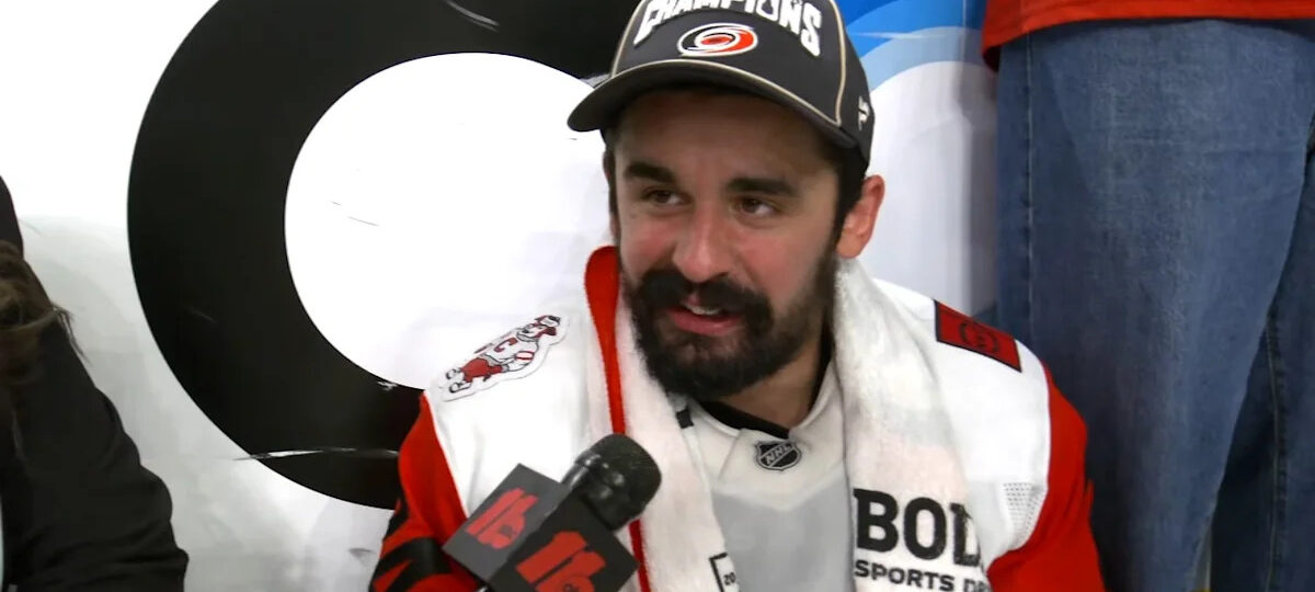 Families, dads celebrate Father's Day at meet and greet for Hurricanes' Seth Jarvis