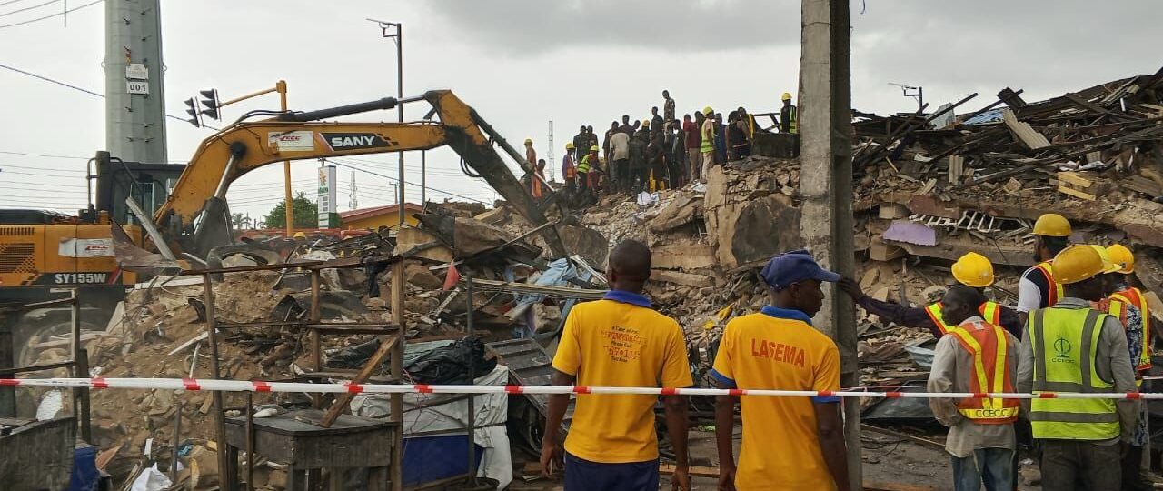 Lagos to demolish buildings at Alakija collapse site