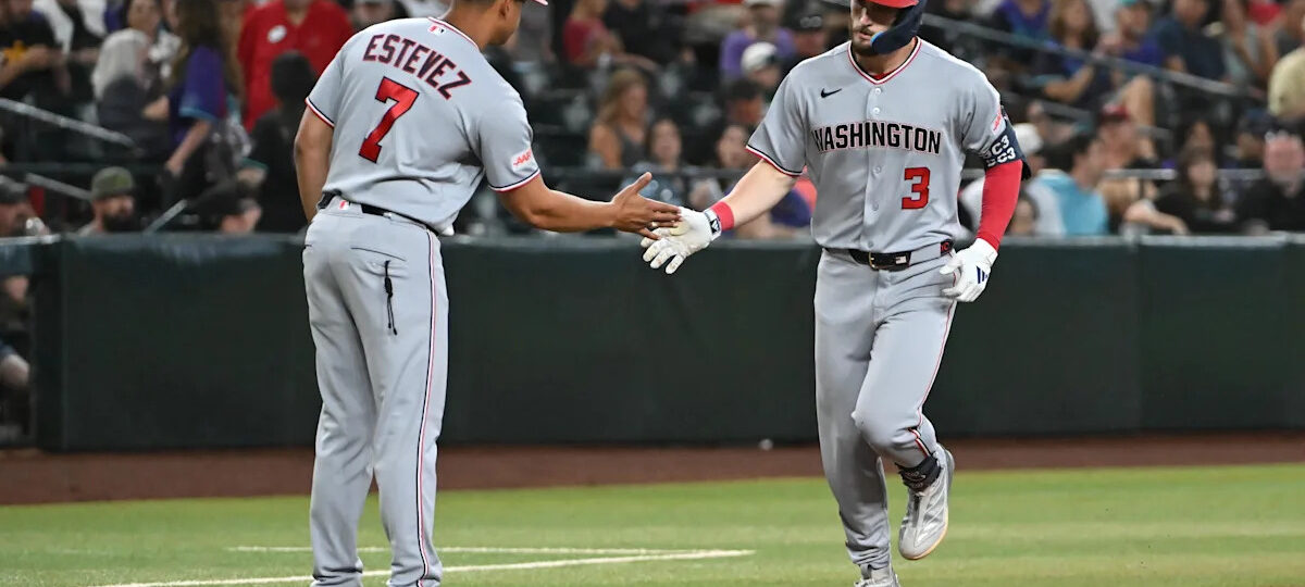 The Washington Nationals remain road warriors as Curtis Mead and Dylan Crews provide the power