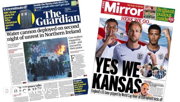 ‘Second night of unrest’ and ‘Yes we Kansas’