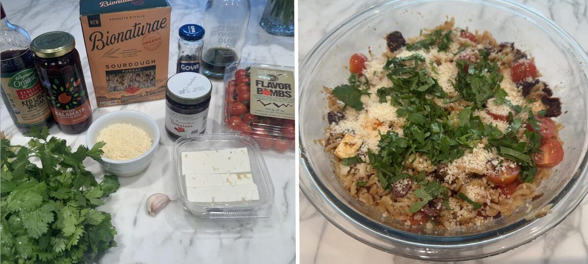 I made Ina Garten's easy pasta salad. It's so good that I'll be bringing it to every cookout this summer.