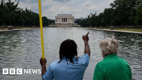 Reflecting Pool to be drained as Trump again blames ‘vandals’ for recent troubles