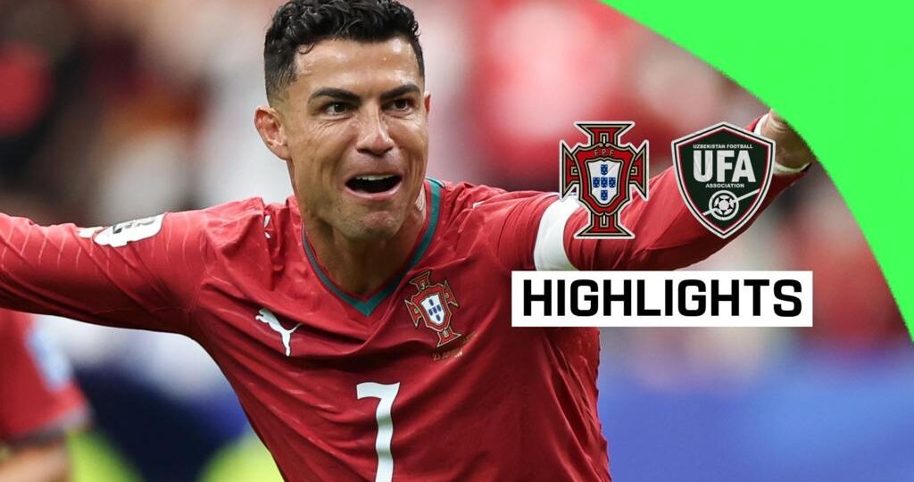 Portugal thrash Uzbekistan as Ronaldo scores twice to make history