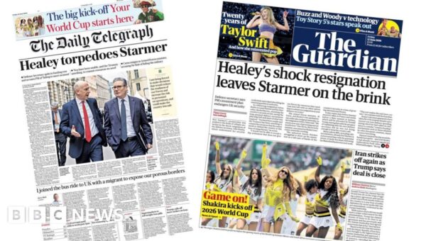 The Papers: ‘Healey torpedoes Starmer’ and ‘Game on!’