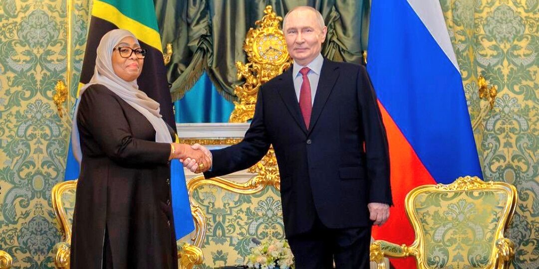 Tanzania’s Hassan meets Putin in Moscow amid Western isolation