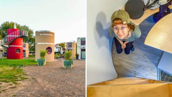 I spent 2 nights in a 2-story, 100-square-foot tiny home in Germany. It was much smaller than any I’ve seen in the US.