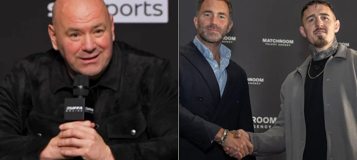 Dana White responds to Eddie Hearn's 'pretty stupid' Tom Aspinall release request