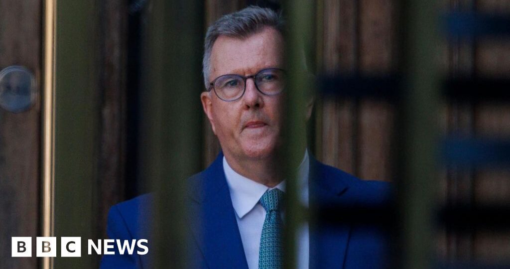 Donaldson's first night in prison as downfall shakes NI politics