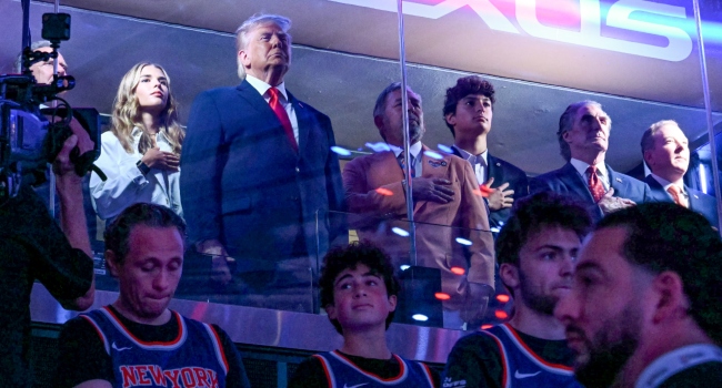 Trump Gets Cold Hometown Welcome At NBA Finals In New York