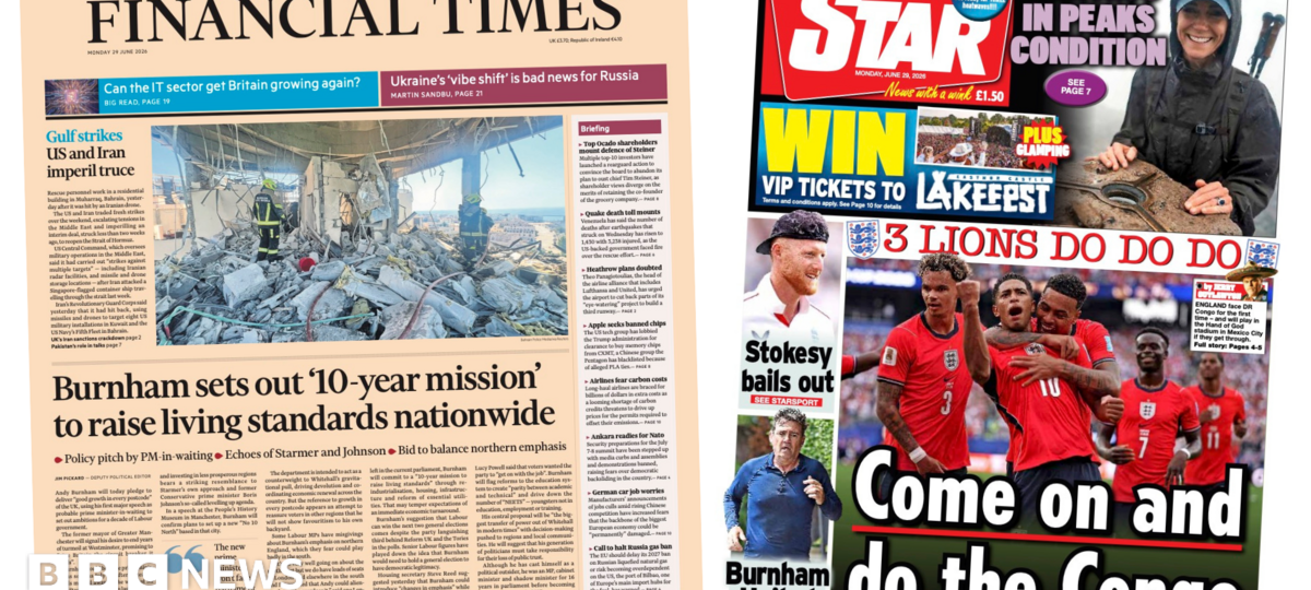 The Papers: ‘Burnham’s 10-year mission’ and ‘Princess in Peaks condition’
