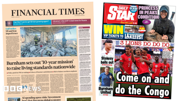 The Papers: ‘Burnham’s 10-year mission’ and ‘Princess in Peaks condition’