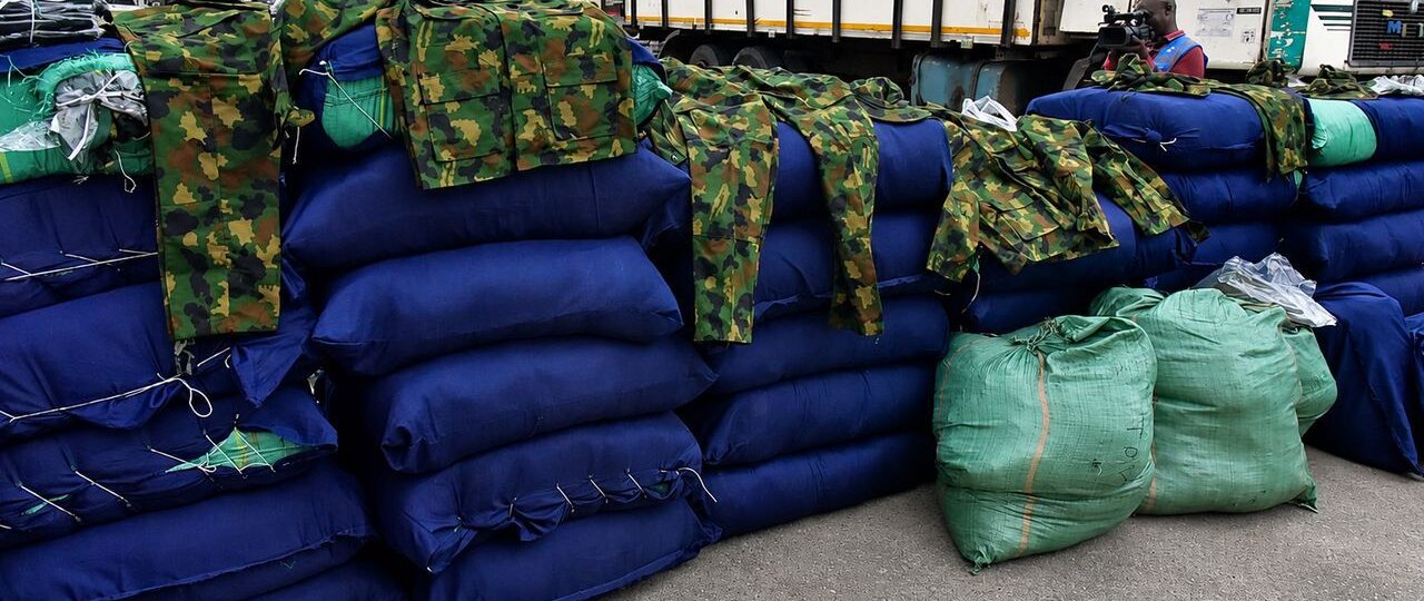 Lagos: Police intercept diesel truck loaded with military camouflage, cartons of drugs