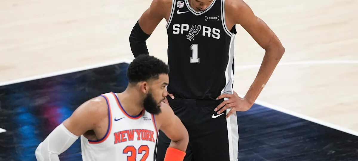 Wembanyama scores 26 but struggles from field in NBA Finals debut as Spurs fall to Knicks in Game 1