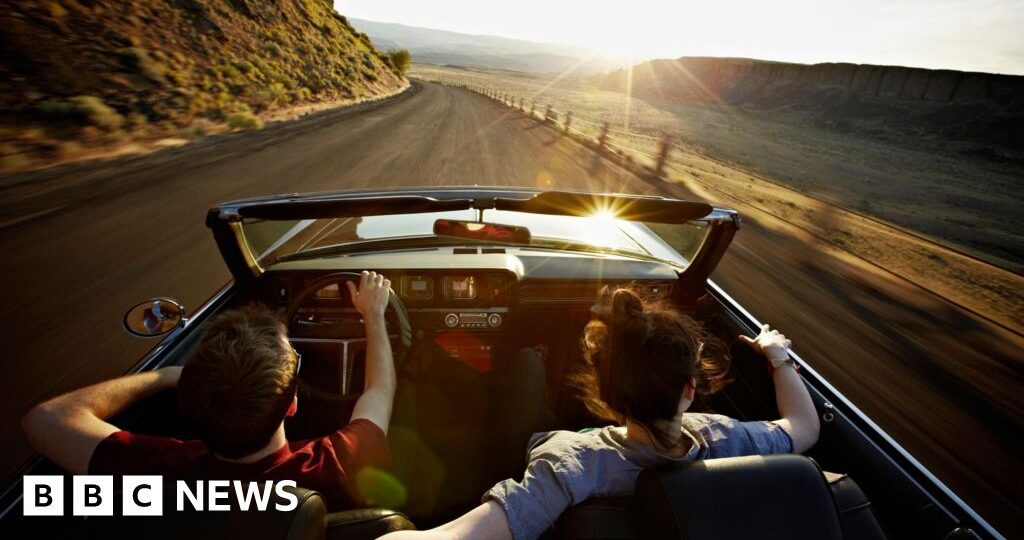 Is the convertible heading into the sunset?