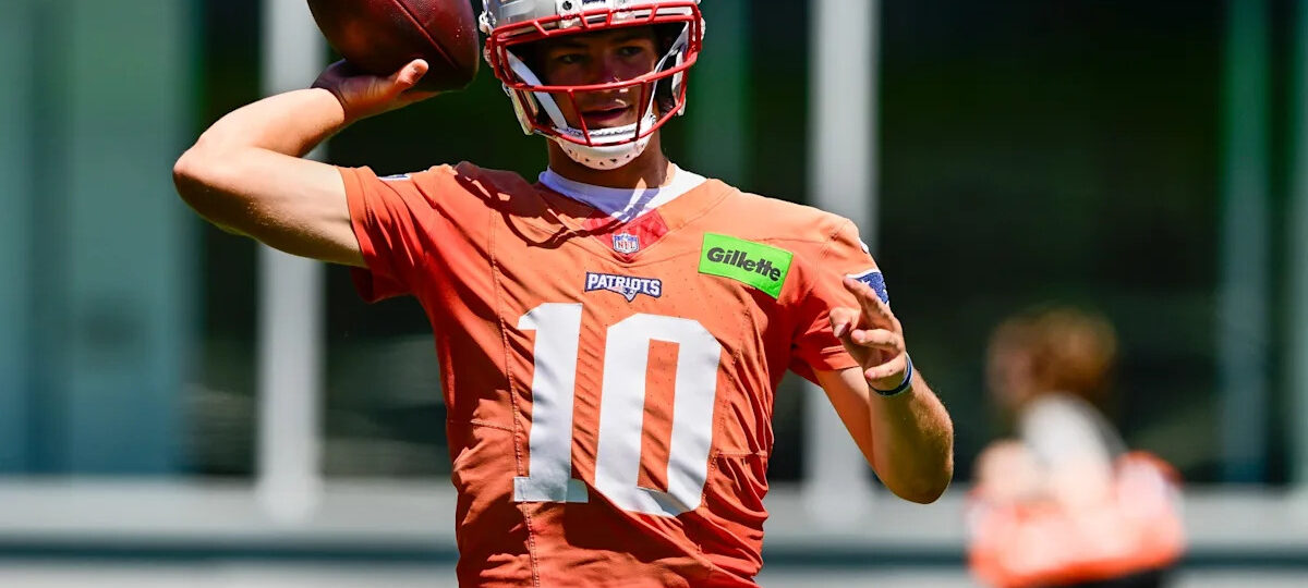 Drake Maye expresses excitement to play with new Patriots WR A.J. Brown