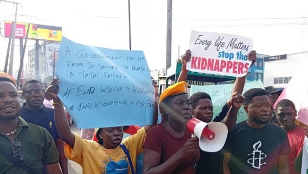 JUST IN: Protest Rocks Ibadan Over Abduction of Pupils, Teachers