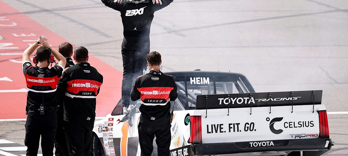 Corey Heim wins NASCAR Truck Series race at Michigan in June 2026
