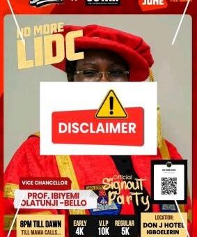 LASU dissociates itself from purported official sign out party