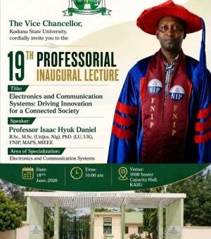 KASU announces 19th Inaugural Lecture