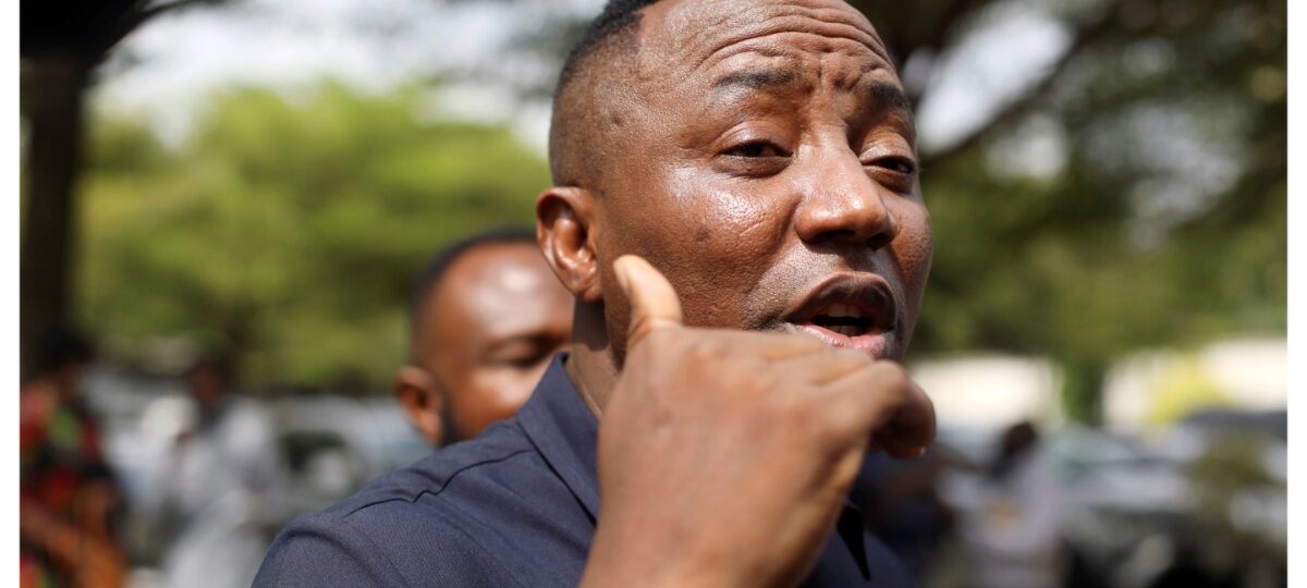 Sowore collapses after police tear-gassed Abuja protesters (VIDEO)