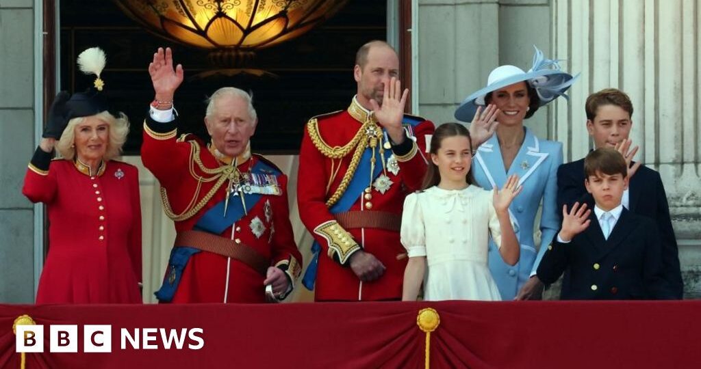 Royal Family watch Red Arrows flypast on Buckingham Palace balcony