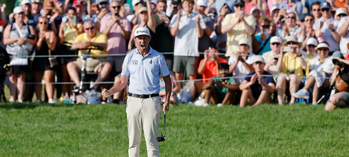The Lights Seemed Too Bright, Until J.T. Poston Dimmed Them on 14 Tee