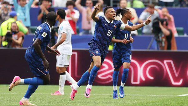 Watch as Mbappe stunner gives France lead against Iraq