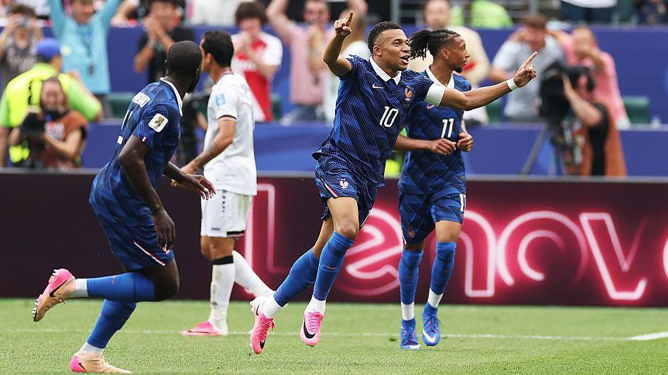 Watch as Mbappe stunner gives France lead against Iraq