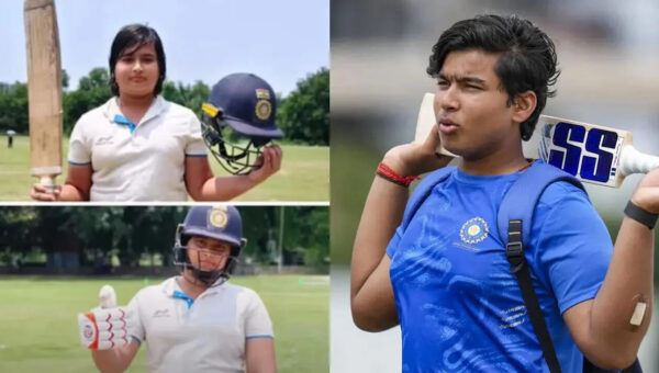 Vaibhav Sooryavanshi’s 10-year-old younger brother Aashirwad Sooryavanshi slams century