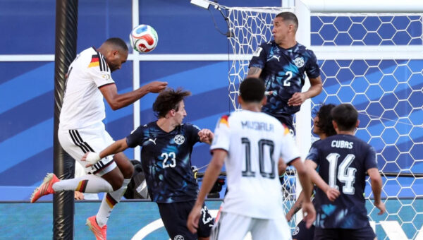 Why was Germany’s extra-time goal against Paraguay disallowed after a VAR review?