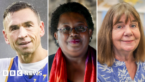 Rugby star Sinfield and authors Blackman and Donaldson lead honours list