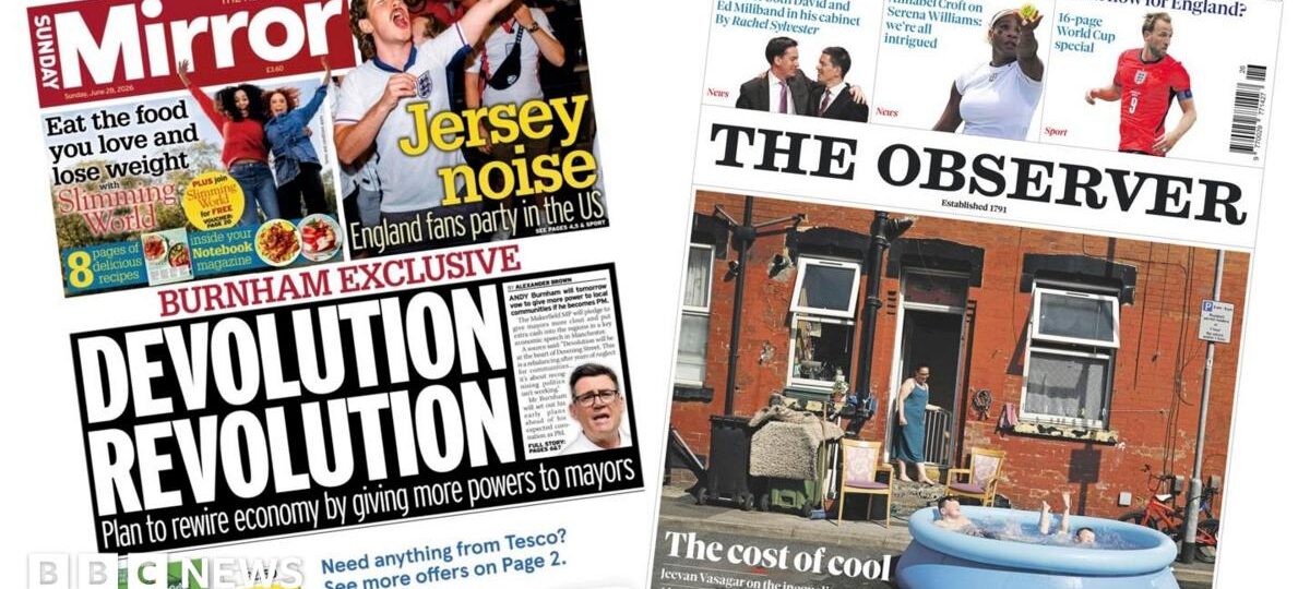 The Papers: ‘Devolution revolution’ and ‘the cost of cool’