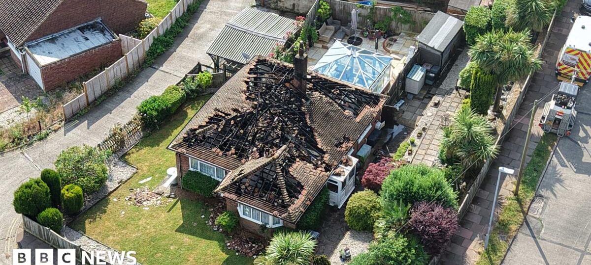 Lightning causes fires and serious house damage