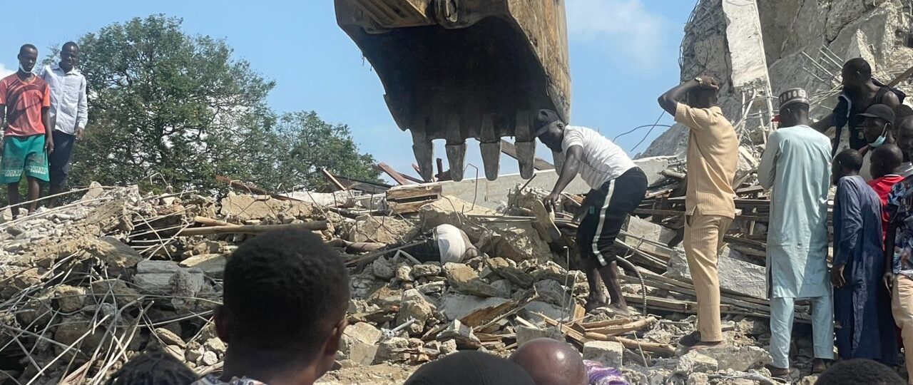 One dead, several trapped as four-storey building collapses in Port Harcourt