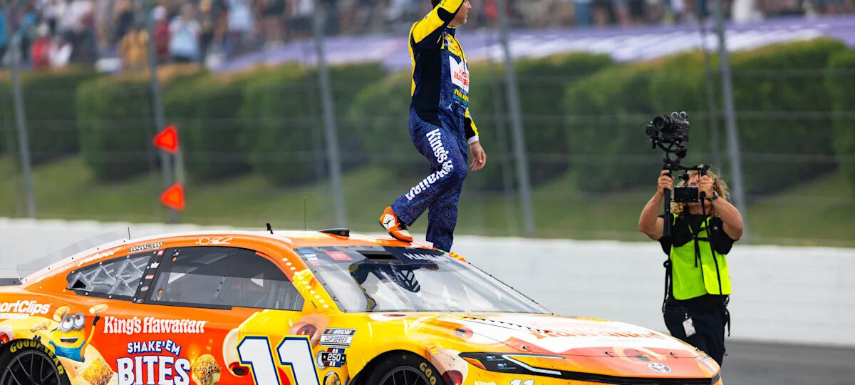 Denny Hamlin wins NASCAR Cup Series race at Pocono in June 2026